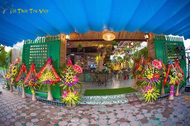 trang tri bang truc bamboo